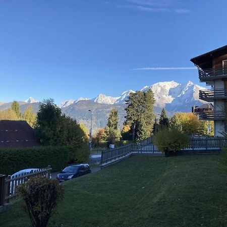 Apartamento La Marmotte: Vue Mont Blanc, Terrasse, Parking Combloux Exterior foto