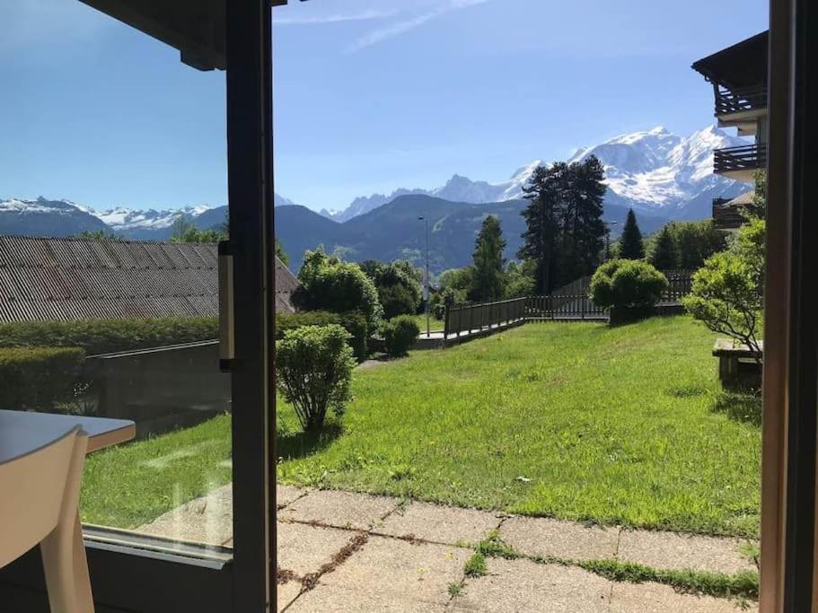 Apartamento La Marmotte: Vue Mont Blanc, Terrasse, Parking Combloux Exterior foto