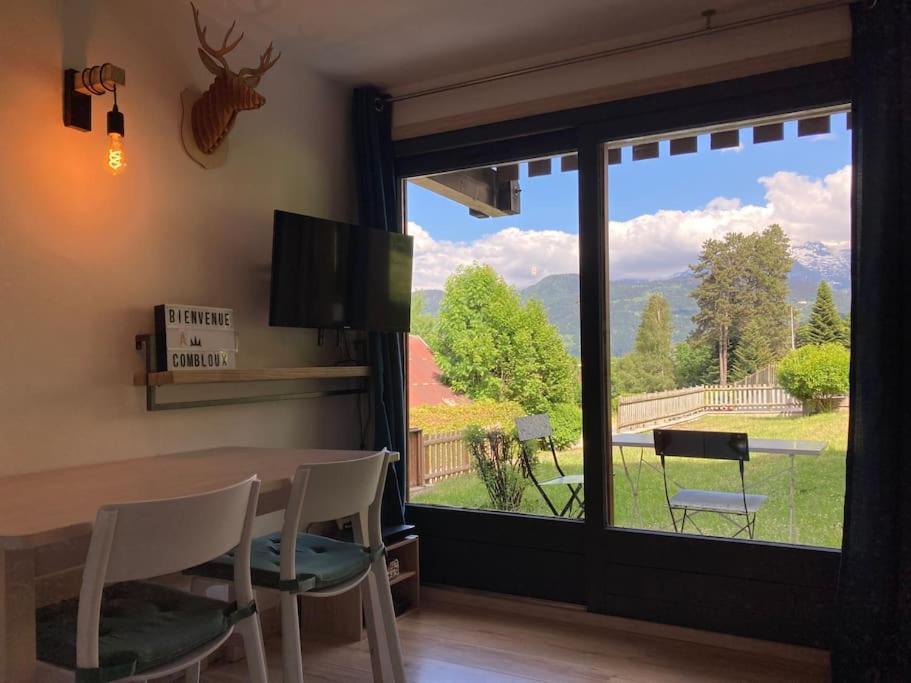 Apartamento La Marmotte: Vue Mont Blanc, Terrasse, Parking Combloux Exterior foto