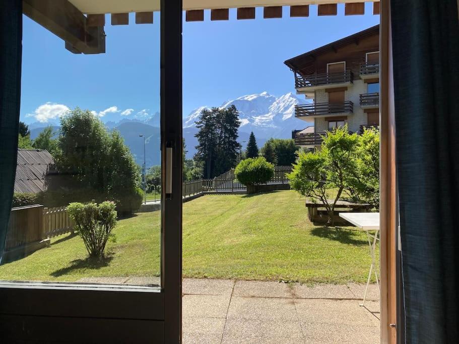 Apartamento La Marmotte: Vue Mont Blanc, Terrasse, Parking Combloux Exterior foto